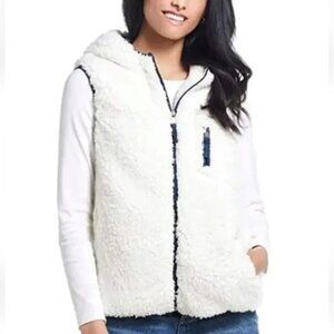 Weatherproof Vintage Sherpa Hooded Vest | Size M